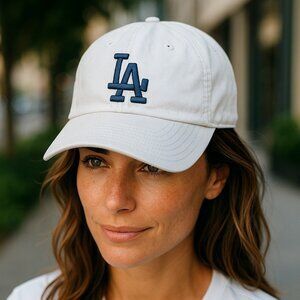 New with Tags Nike Heritage86 Dry Fit LA Dodgers Baseball Hat – Gray with Blue L